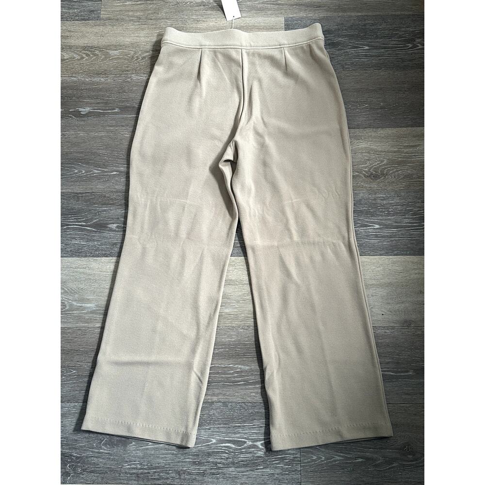 BRAND NEW New York and Company Pique Cropped Pant Medium Tan - Picture 4 of 6